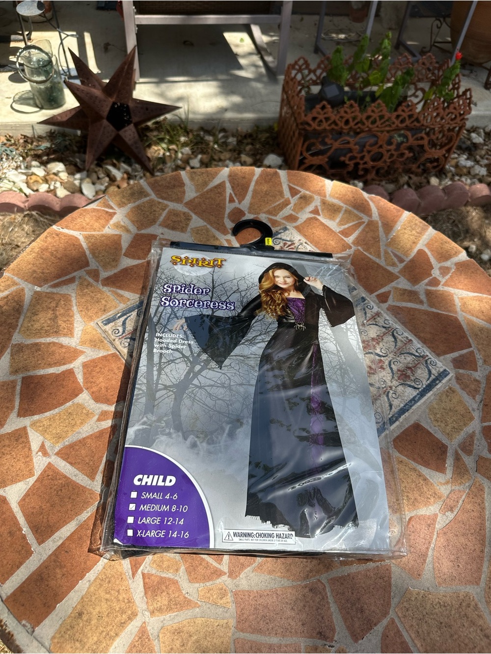 Spirit Spider Sorceress Kids Costume - Black size M